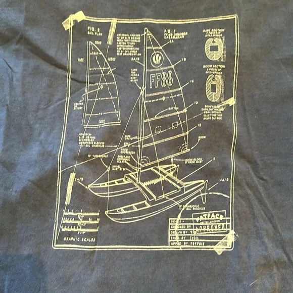 Fat Face T shirt Boat design theme size XXL - Picture 2 of 5